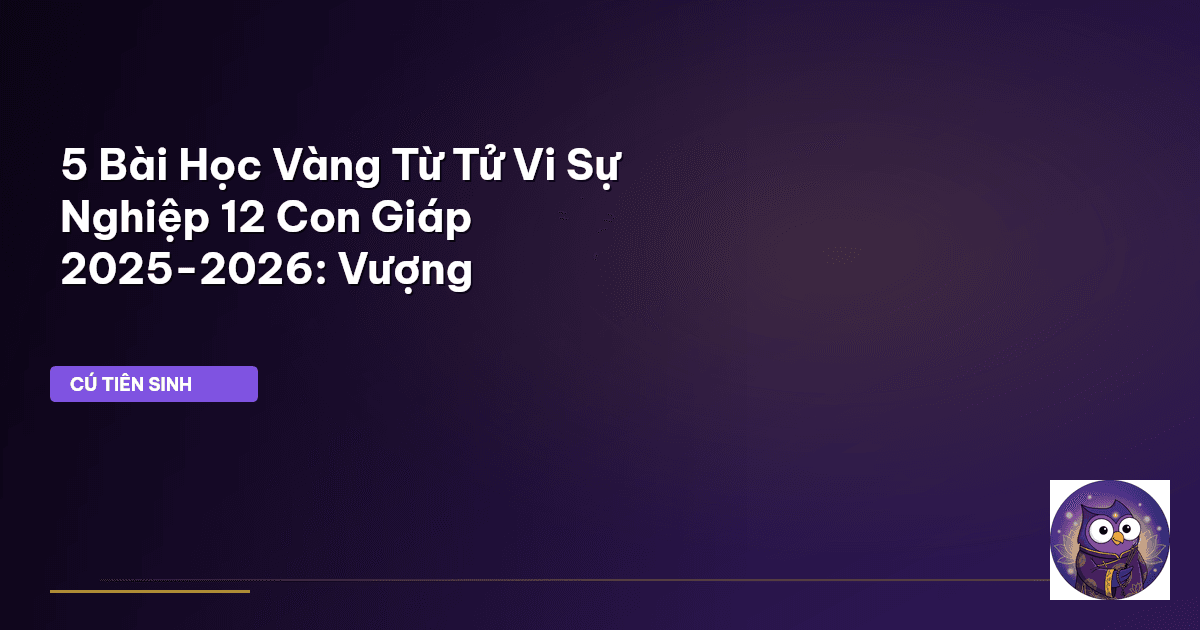 tử vi sự nghiệp 12 con giáp