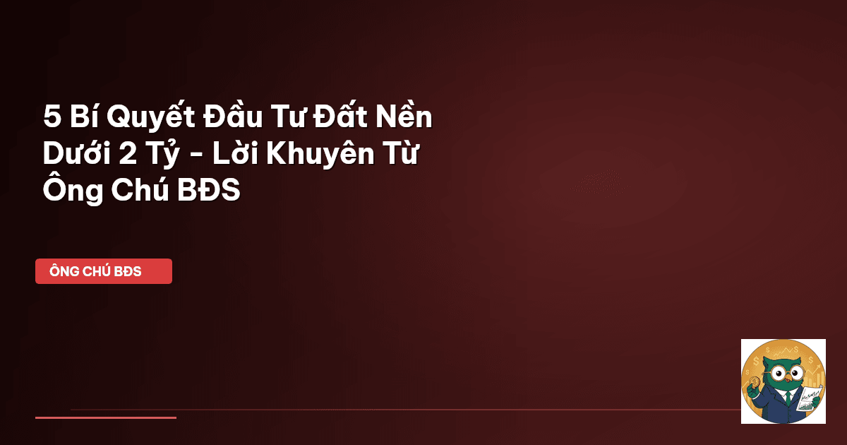 đầu tư đất nền
