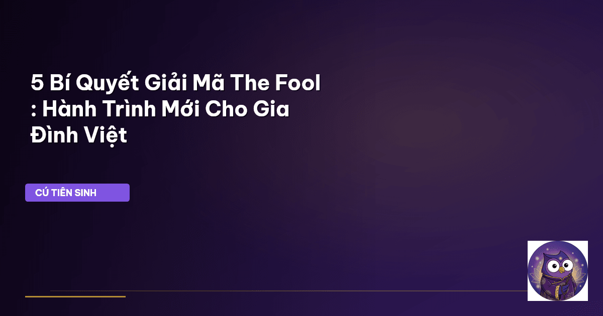 Lá bài The Fool