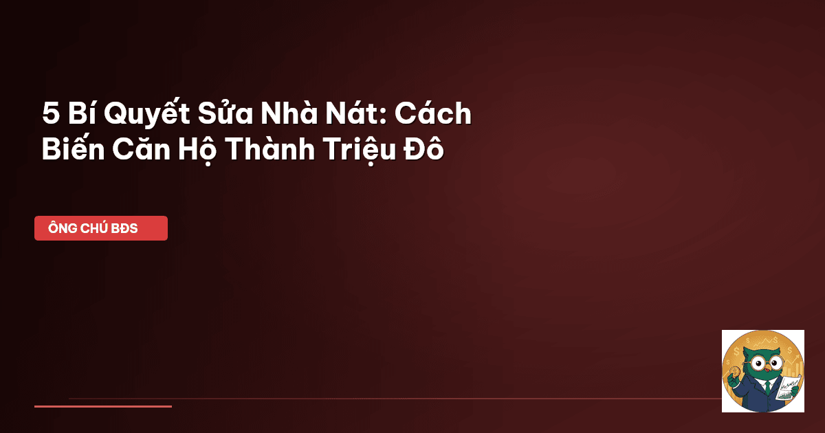 sửa nhà nát