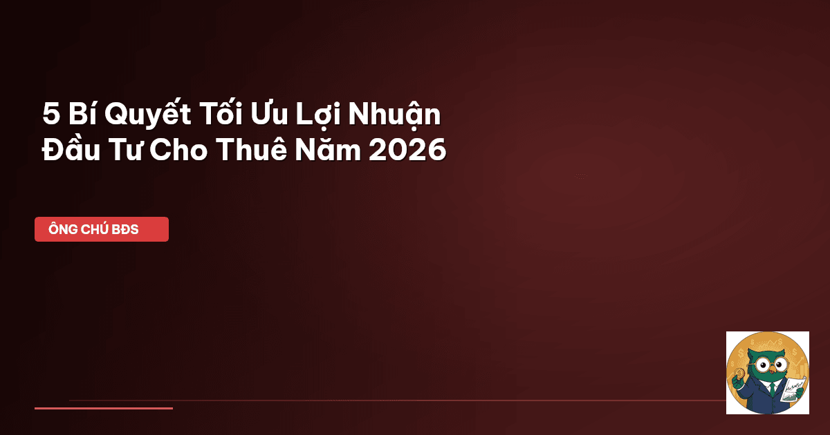 đầu tư cho thuê