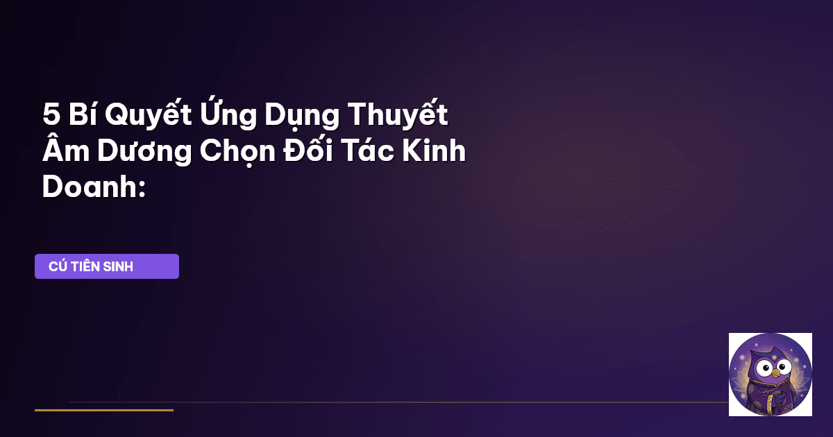 thuyết âm dương