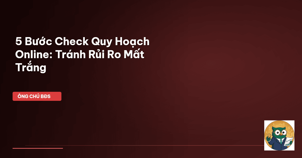 check quy hoạch online