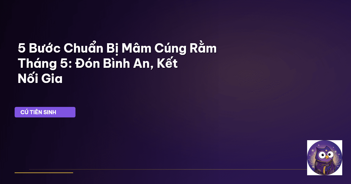 mâm cúng rằm tháng 5