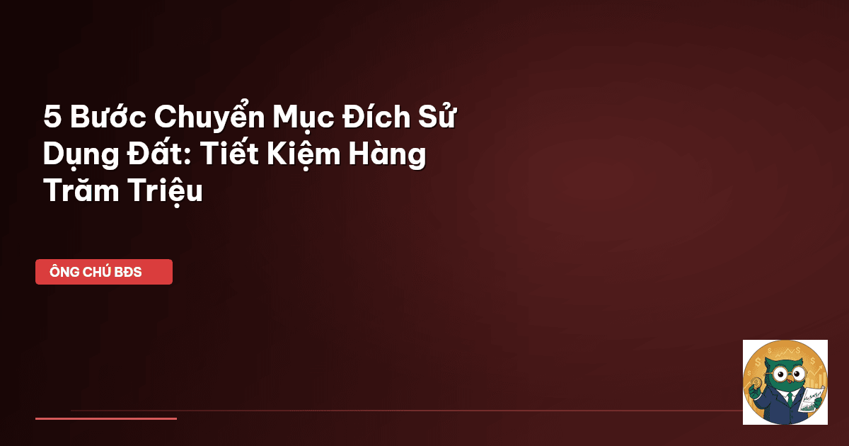 chuyển mục đích sử dụng đất