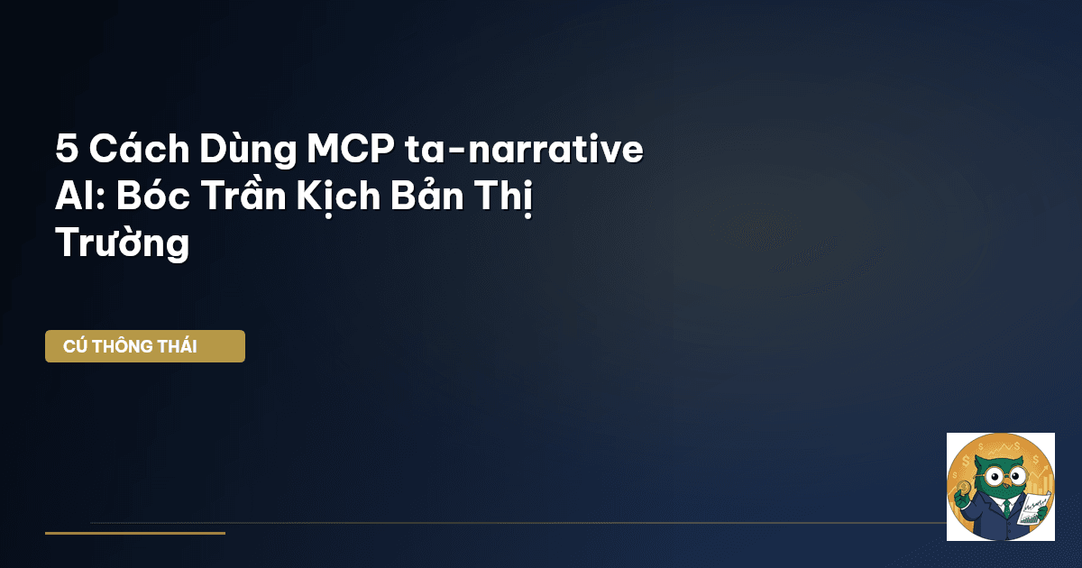 5 Cách Dùng MCP ta-narrative AI: Bóc Trần ‘Kịch Bản’ Thị Trường