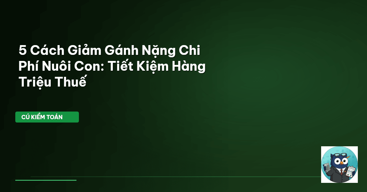 chi phí nuôi con
