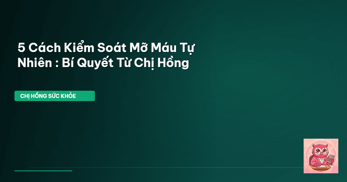 mỡ máu cao