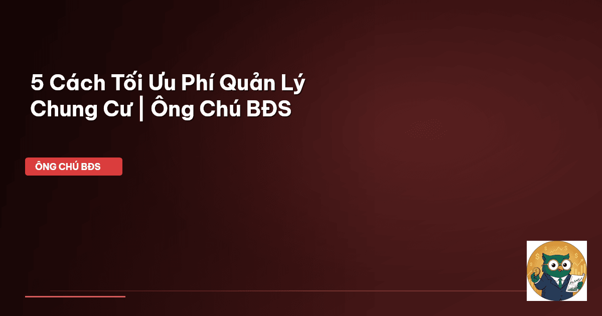 phí quản lý chung cư
