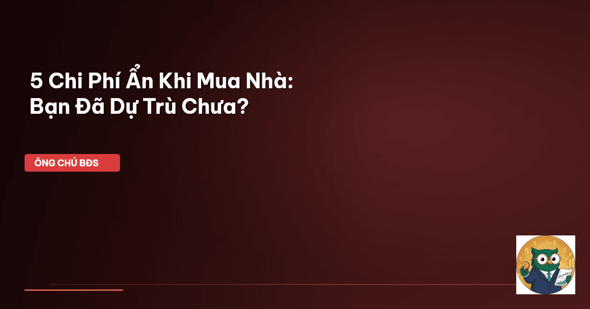 chi phí mua nhà