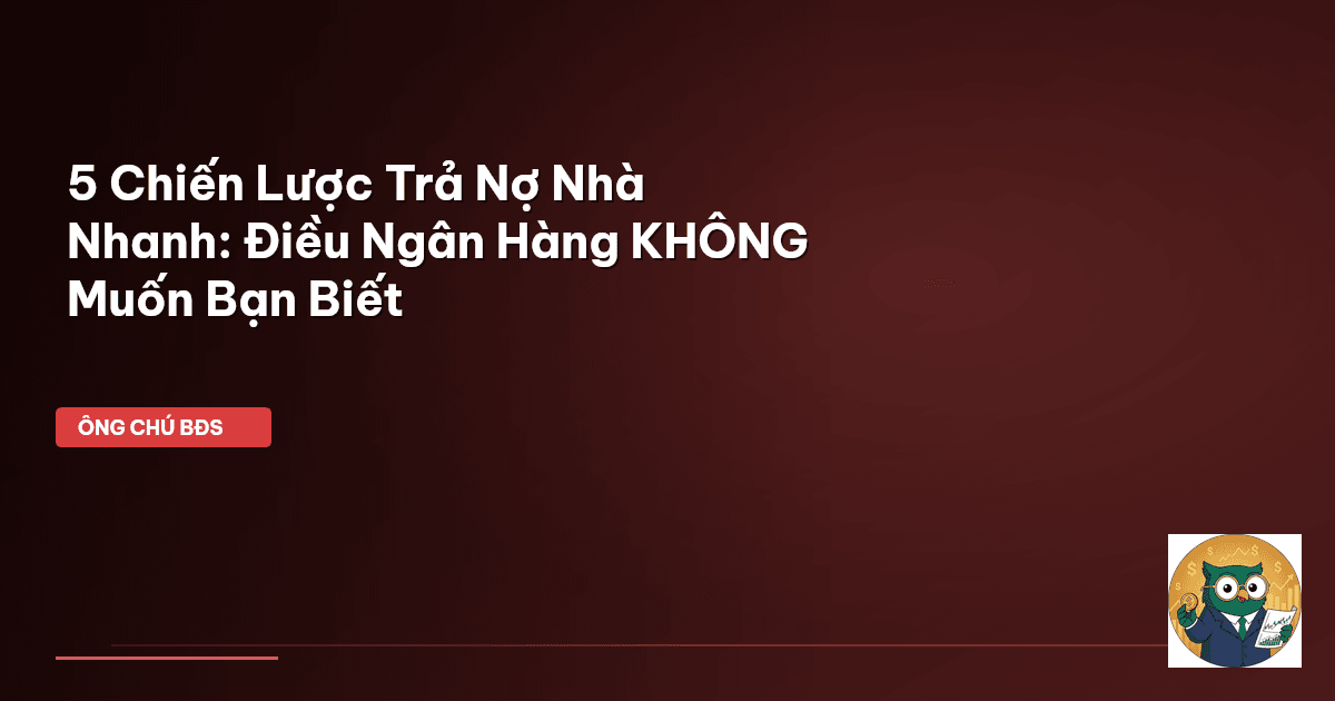 trả nợ mua nhà