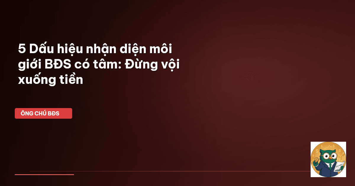 môi giới BĐS