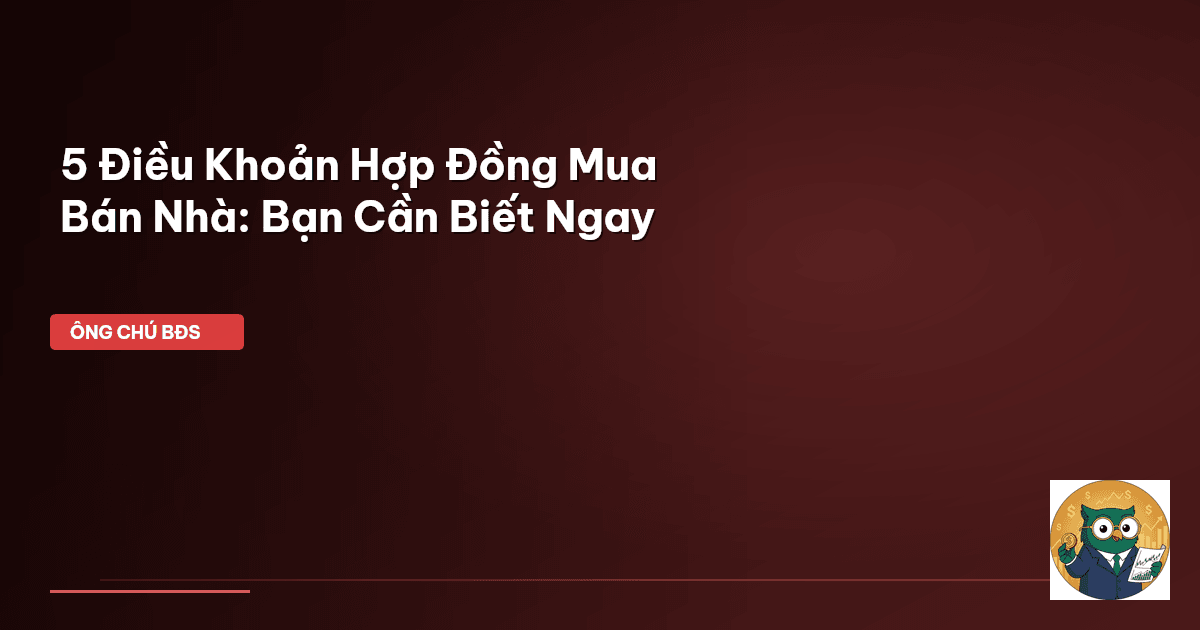 hợp đồng mua bán nhà