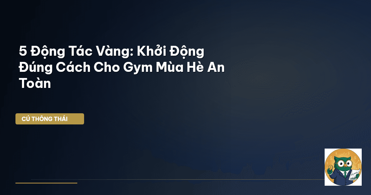 5 Động Tác Vàng: Khởi Động Đúng Cách Cho Gym Mùa Hè An Toàn