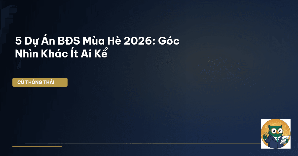 5 Dự Án BĐS Mùa Hè 2026: Góc Nhìn Khác Ít Ai Kể