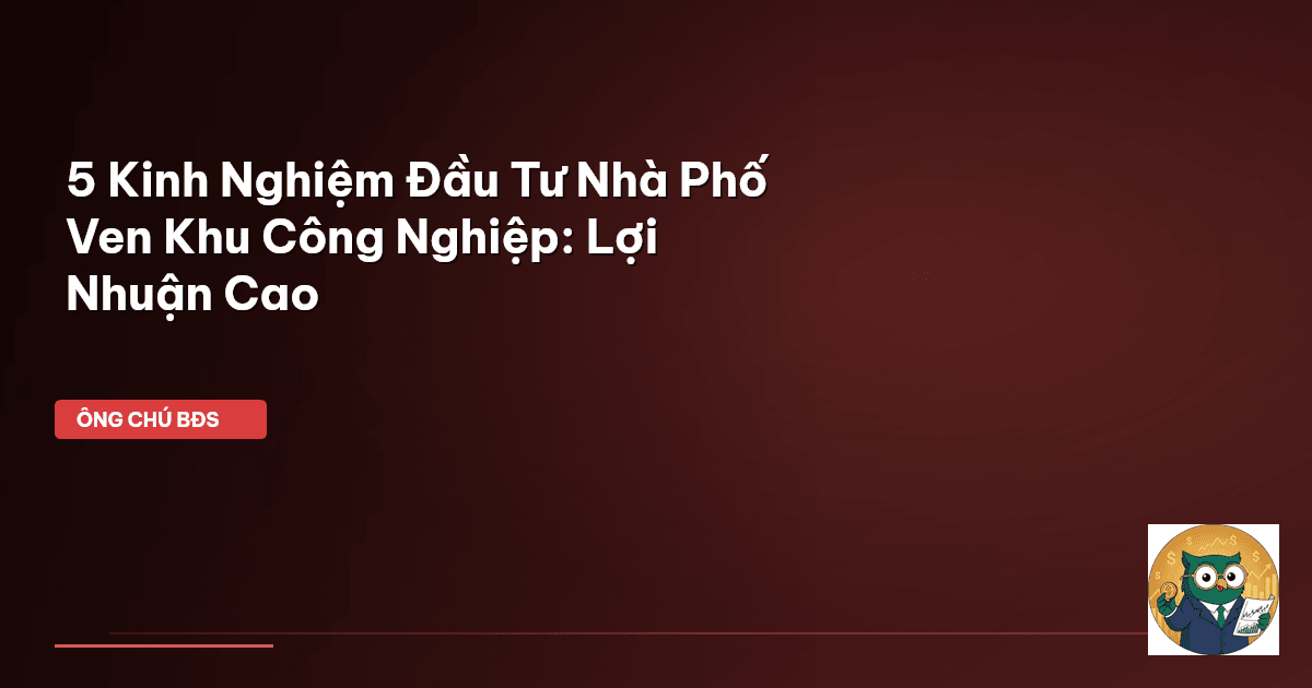 đầu tư nhà phố