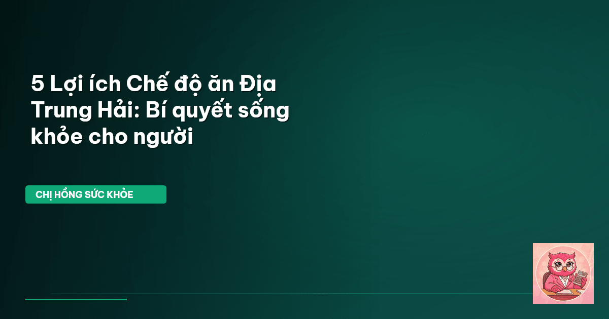 chế độ ăn địa trung hải