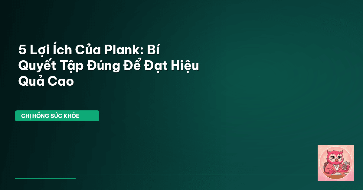 plank đúng cách