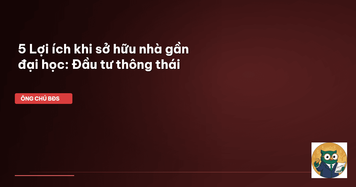 nhà gần đại học