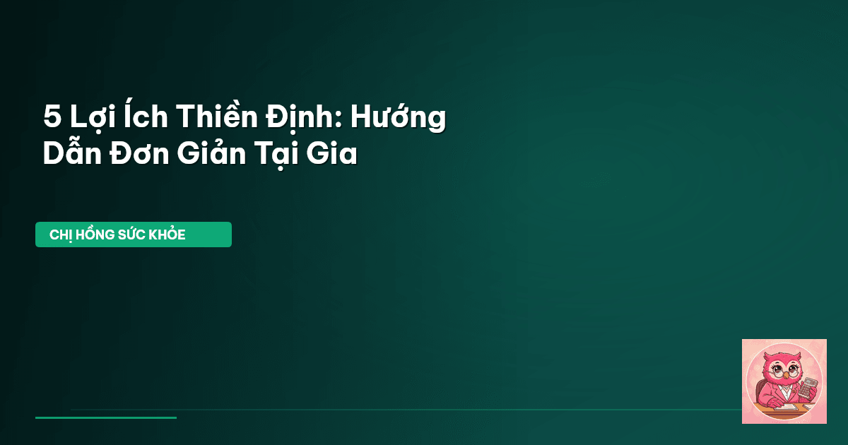 thiền định cho người mới bắt đầu