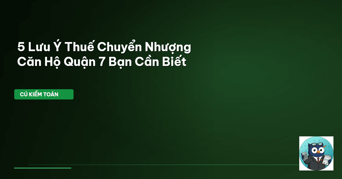 thuế chuyển nhượng căn hộ