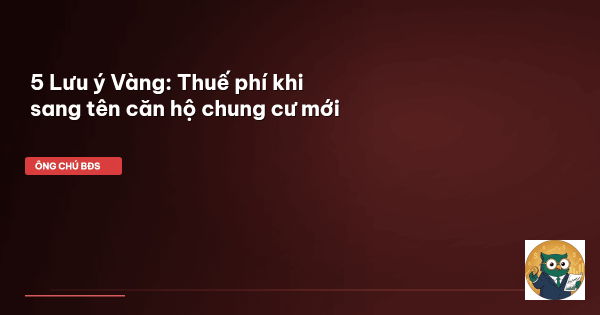 thuế sang tên chung cư