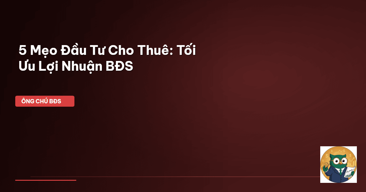 đầu tư cho thuê