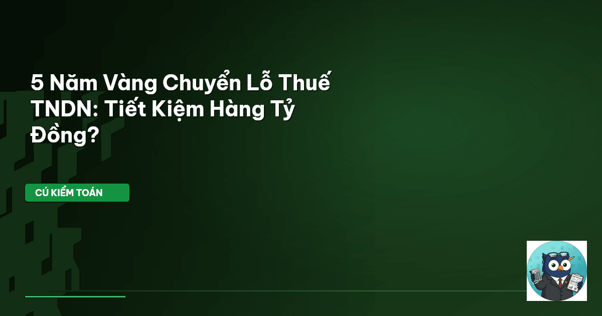 chuyển lỗ thuế TNDN
