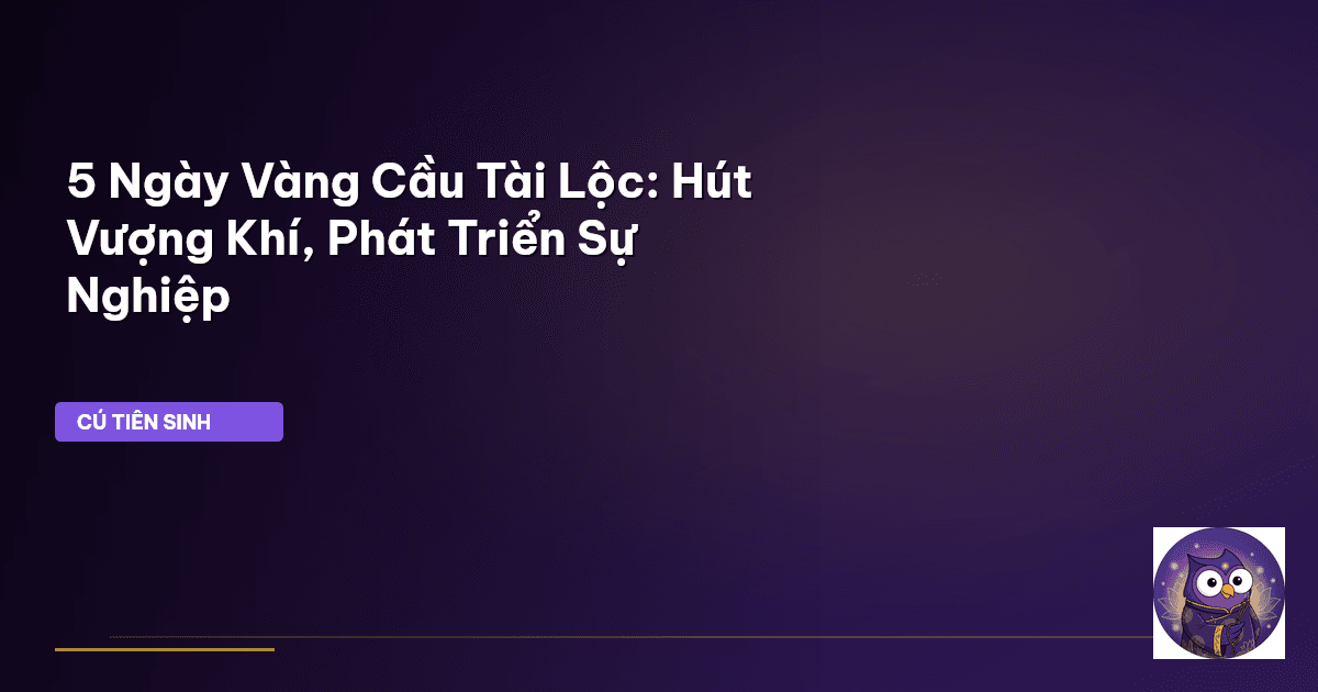 ngày cầu tài lộc