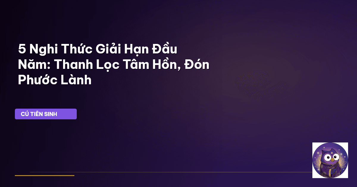 giải hạn đầu năm