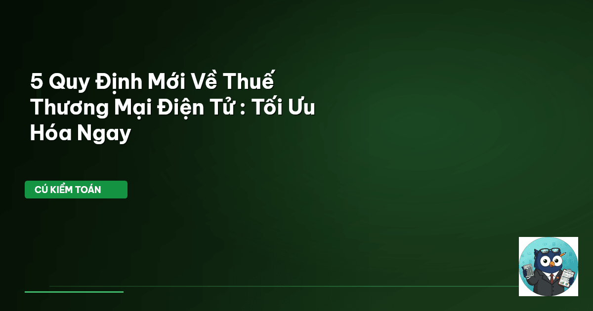 thuế thương mại điện tử