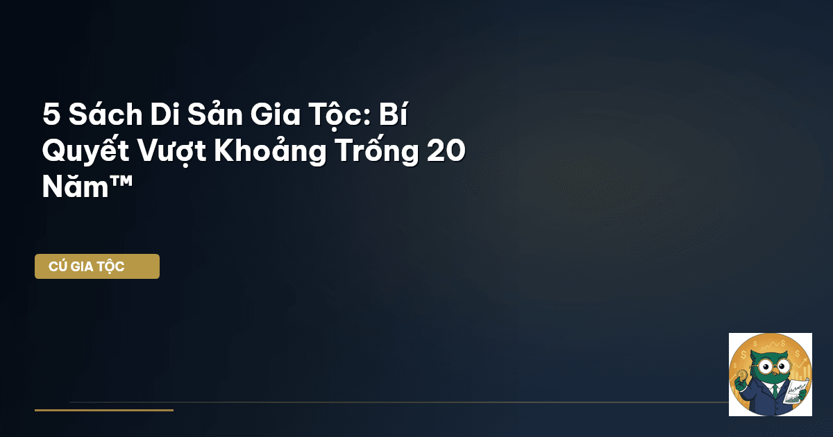 5 Sách Di Sản Gia Tộc: Bí Quyết Vượt Khoảng Trống 20 Năm™