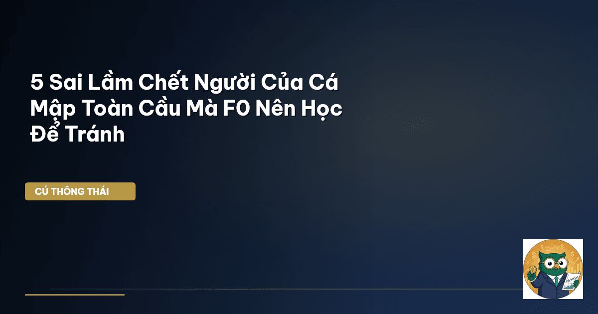 5 Sai Lầm Chết Người Của Cá Mập Toàn Cầu Mà F0 Nên Học Để Tránh