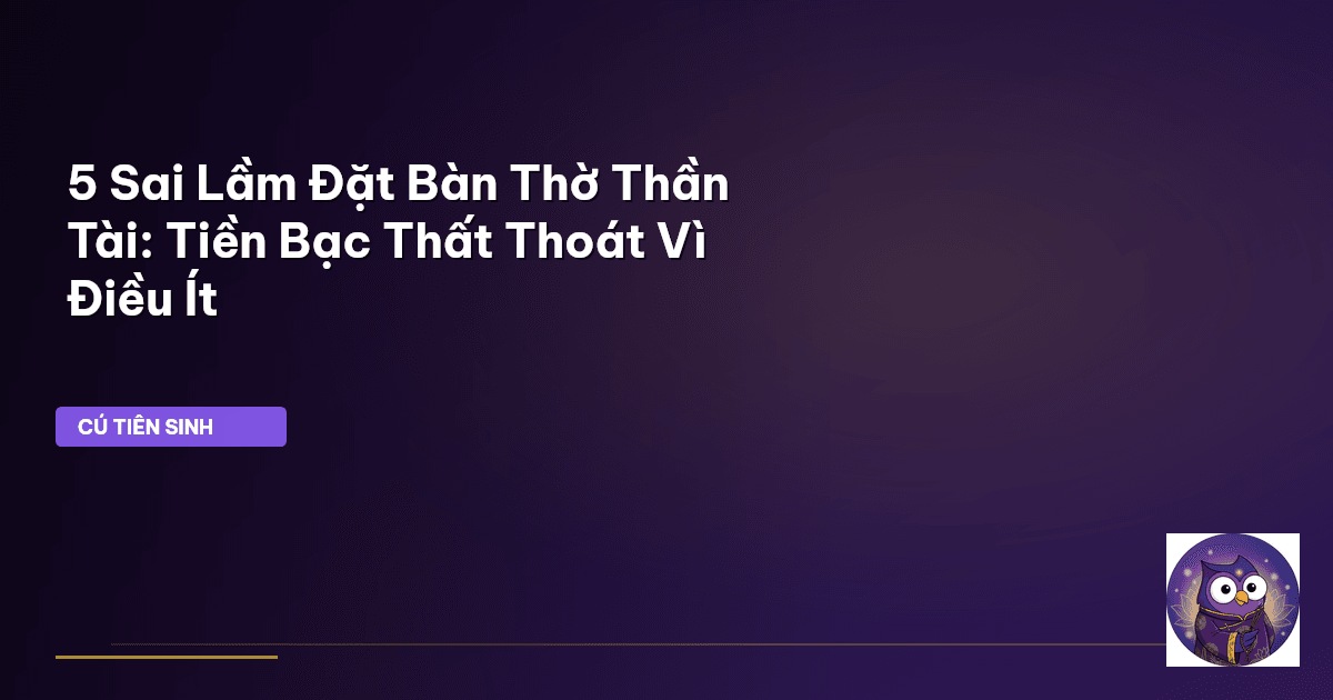bàn thờ thần tài