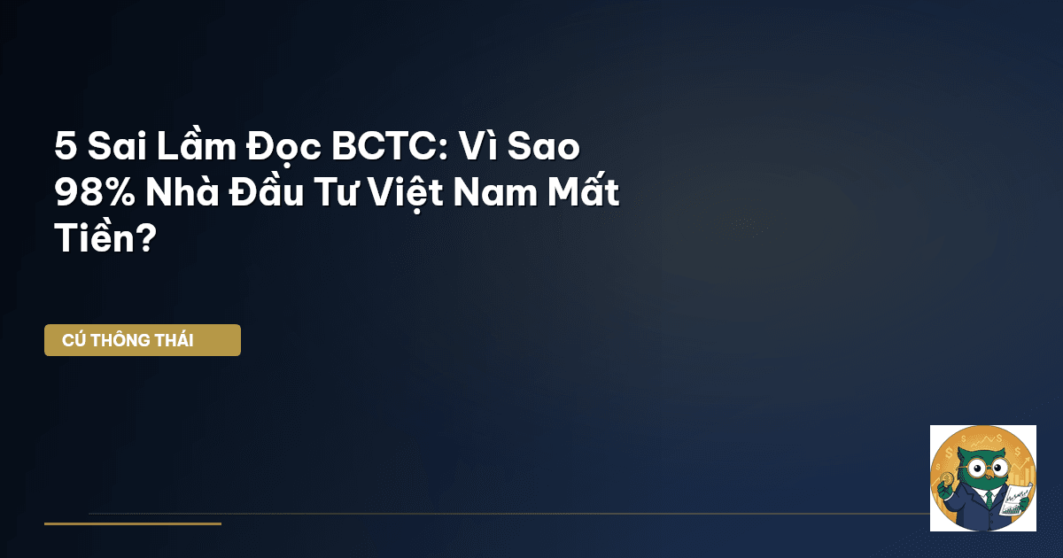 5 Sai Lầm Đọc BCTC: Vì Sao 98% Nhà Đầu Tư Việt Nam Mất Tiền?