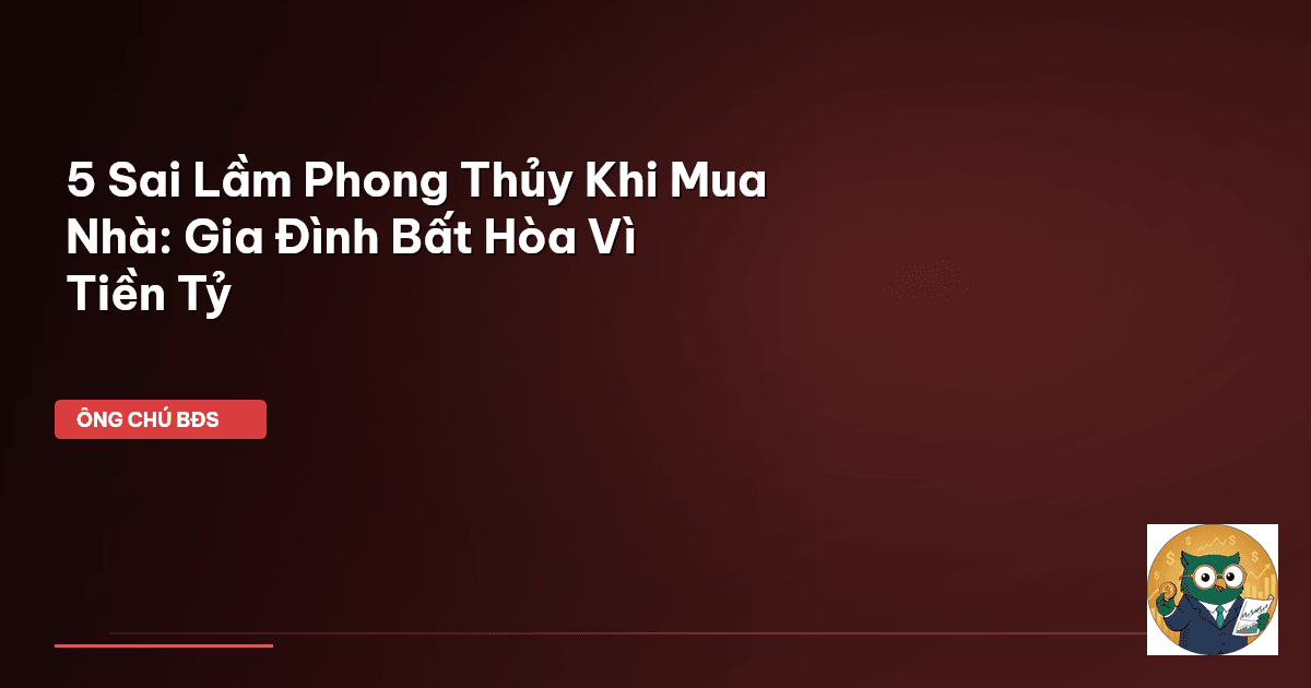phong thủy mua nhà