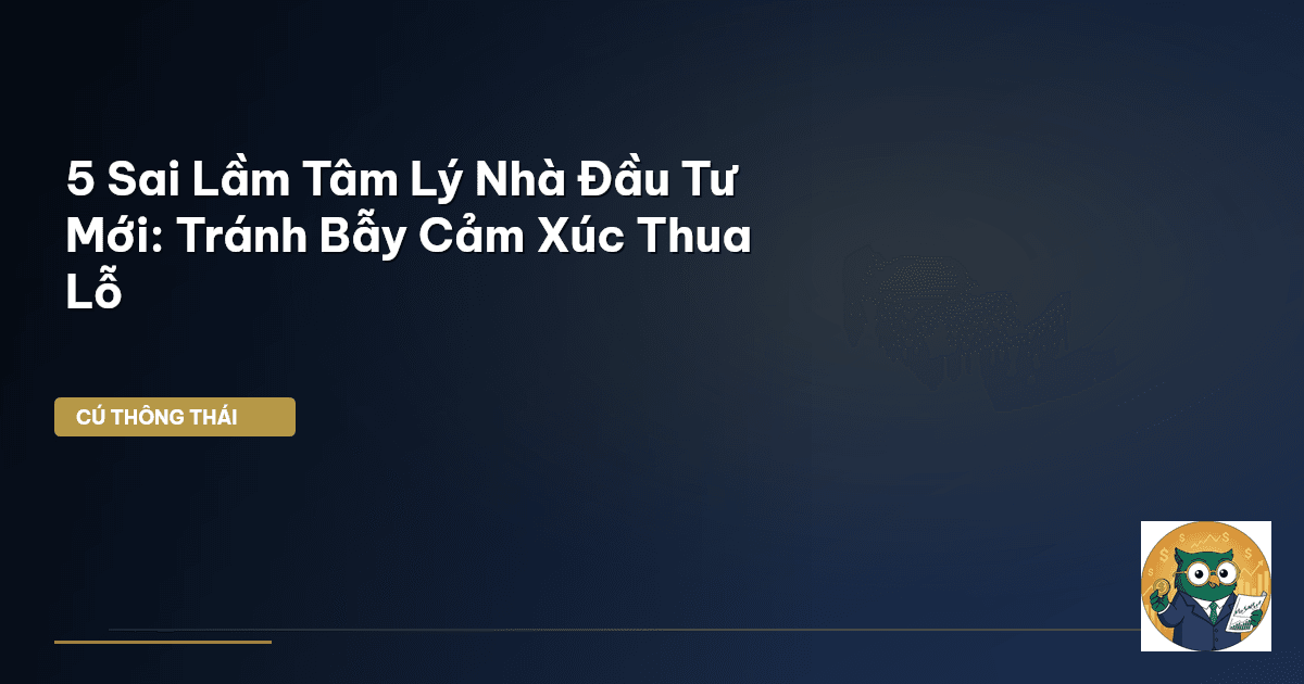 5 Sai Lầm Tâm Lý Nhà Đầu Tư Mới: Tránh Bẫy ‘Cảm Xúc Thua Lỗ’