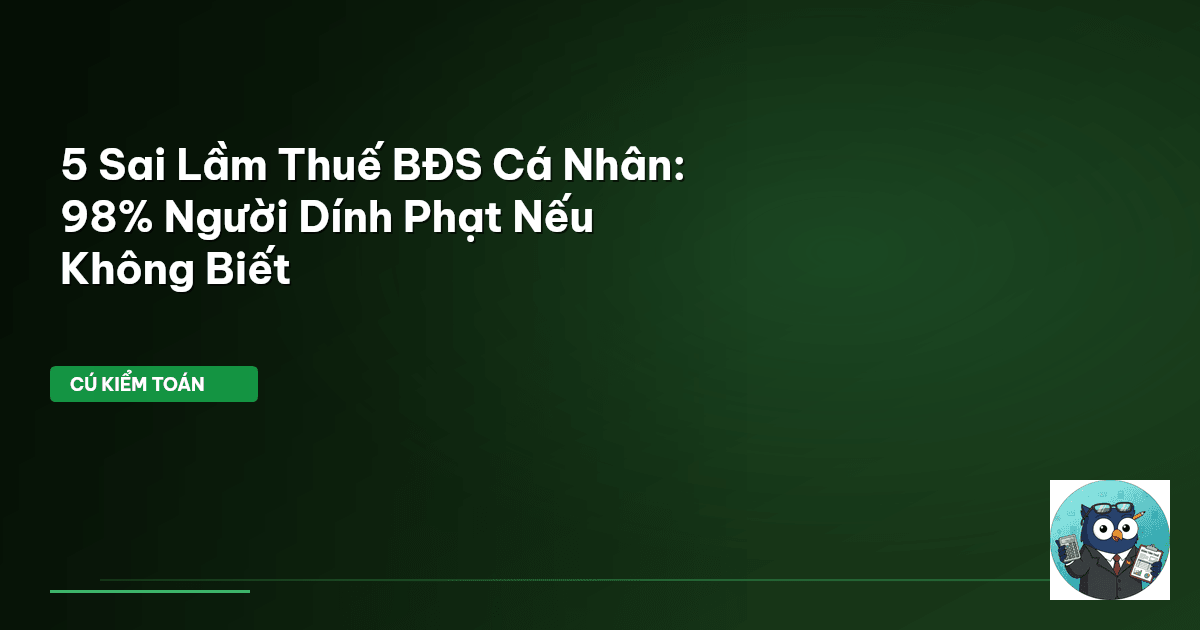 thuế BĐS cá nhân