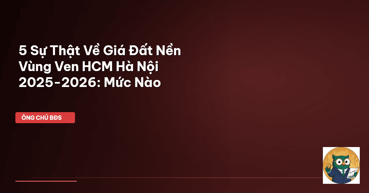 giá đất nền vùng ven HCM
