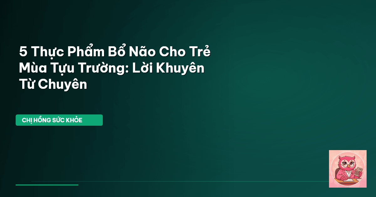 thực phẩm bổ não