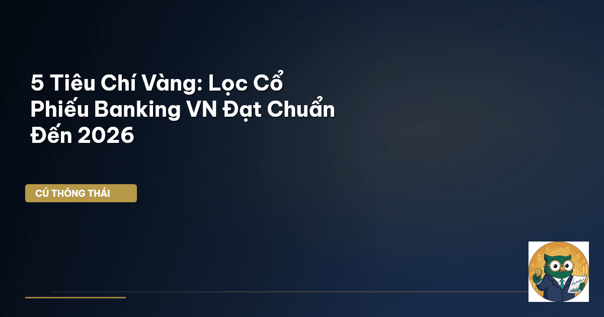5 Tiêu Chí Vàng: Lọc Cổ Phiếu Banking VN ‘Đạt Chuẩn’ Đến 2026