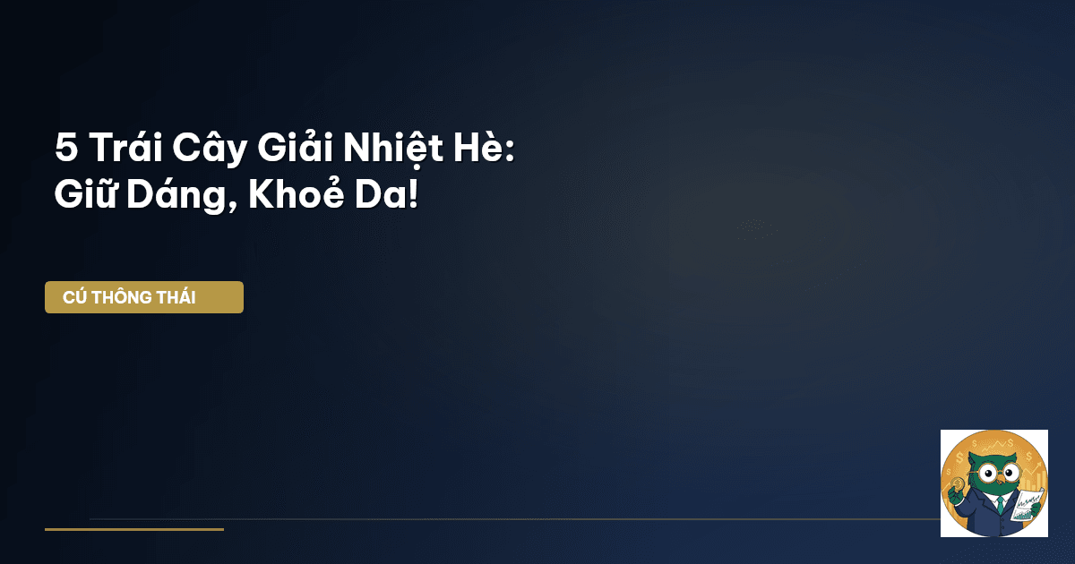 5 Trái Cây Giải Nhiệt Hè: Giữ Dáng, Khoẻ Da!