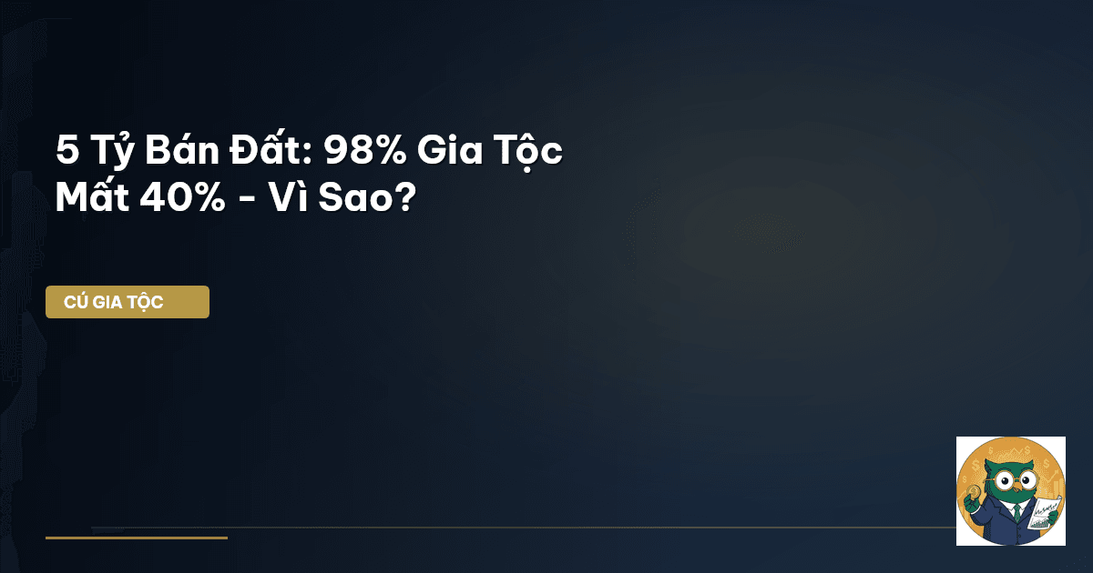 5 Tỷ Bán Đất: 98% Gia Tộc Mất 40% - Vì Sao?
