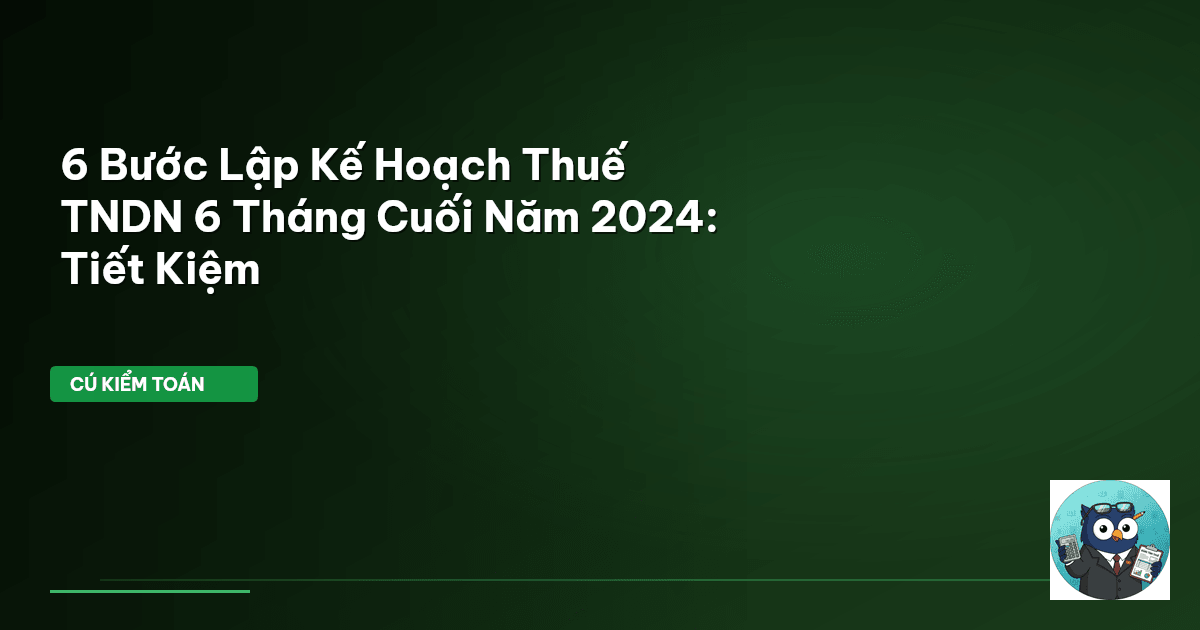 kế hoạch thuế TNDN
