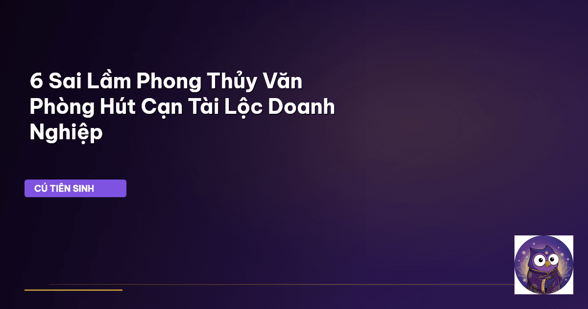 phong thủy văn phòng
