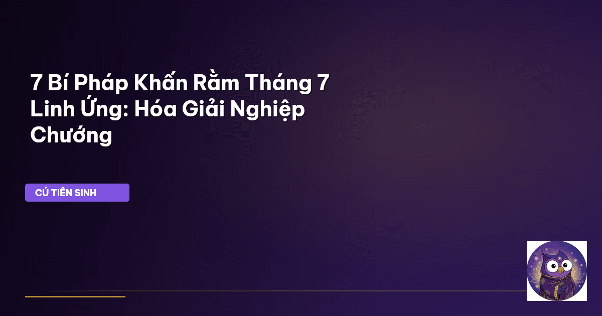 văn khấn rằm tháng 7