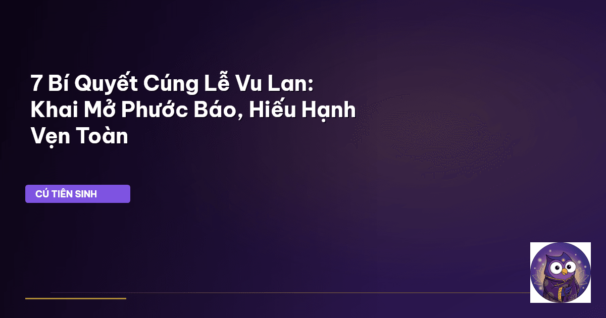 Lễ Vu Lan