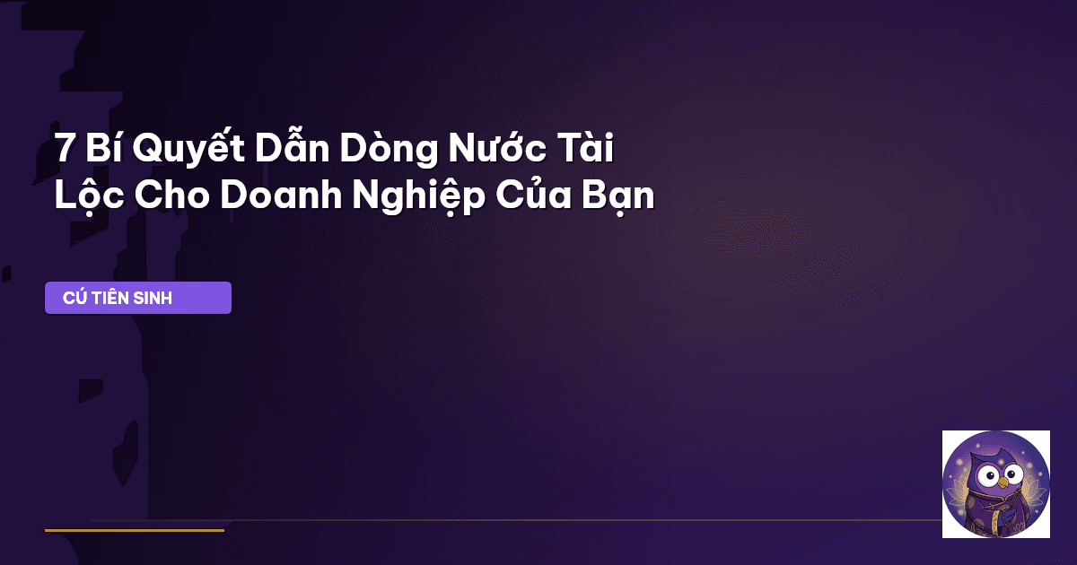 phong thủy nguồn nước