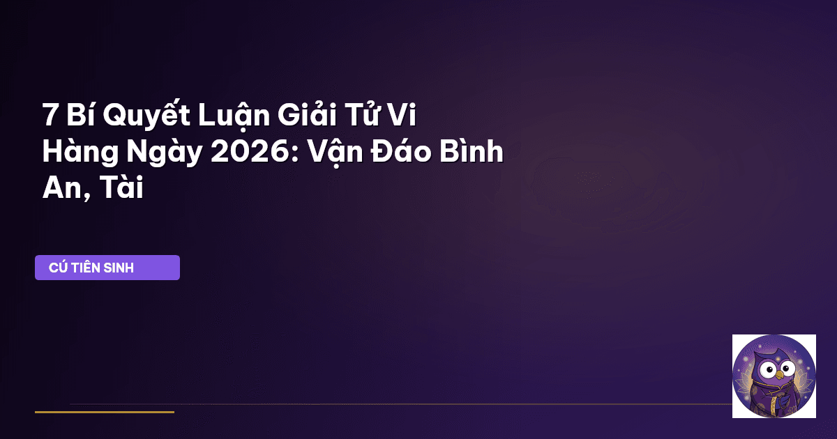 tử vi hàng ngày