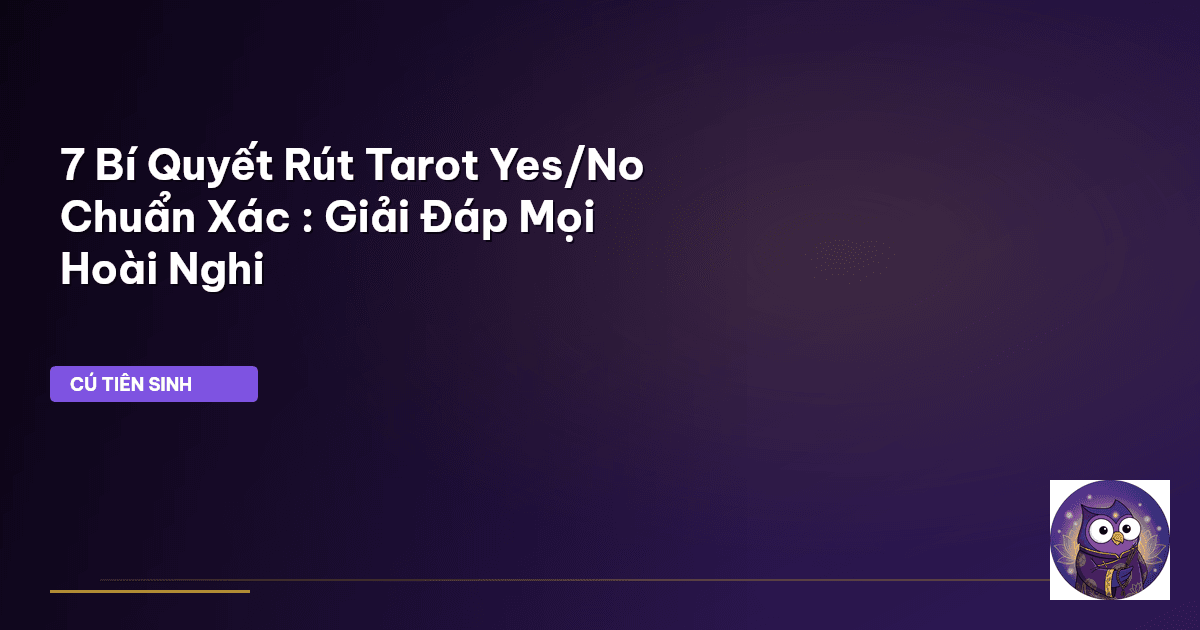 tarot yes no